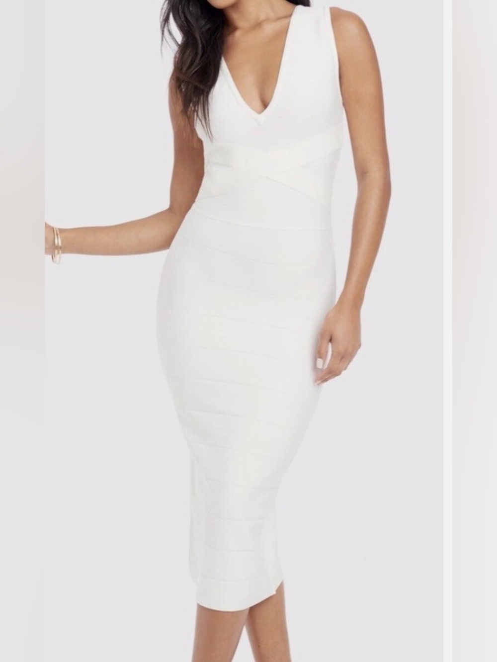bebe Bandage Midi Dress, Size M